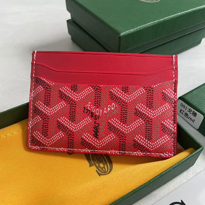 Goyard Fashion Card Holder for Men and Women, Multi-functional Wallet with Card and ID Slots, Casual Everyday Compact Card Case