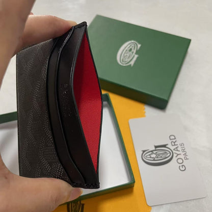 Goyard Fashion Card Holder for Men and Women, Multi-functional Wallet with Card and ID Slots, Casual Everyday Compact Card Case
