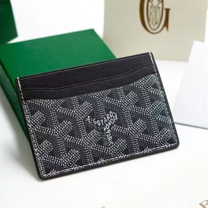 Goyard Fashion Card Holder for Men and Women, Multi-functional Wallet with Card and ID Slots, Casual Everyday Compact Card Case