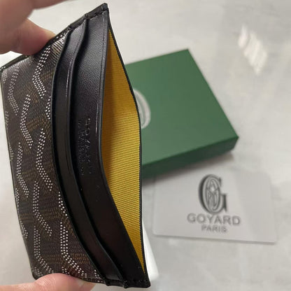 Goyard Fashion Card Holder for Men and Women, Multi-functional Wallet with Card and ID Slots, Casual Everyday Compact Card Case